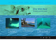 Tablet Screenshot of divewithdave.com
